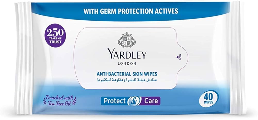 YARDLEY LONDON- Anti Bacterial Skin wipes