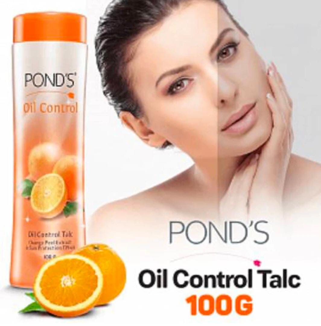 POND'S Oil Control talc 100g - Orange peel Extracts - 100% original